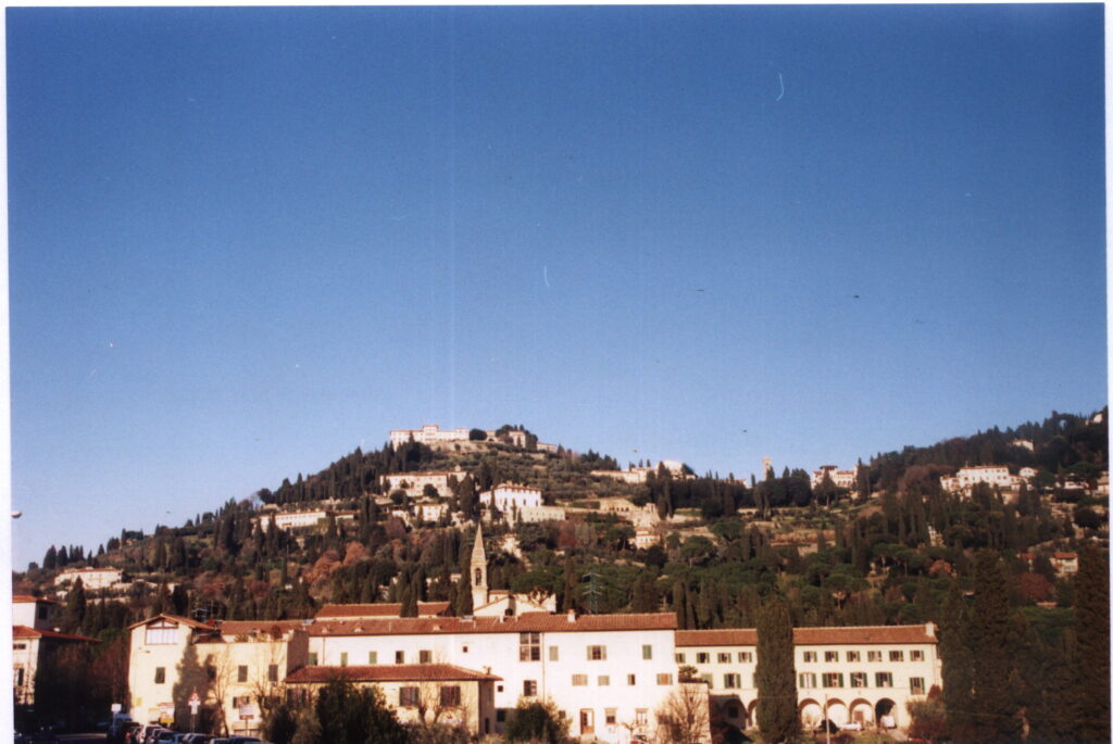 Panorama della collina di Fiesole da via San Domenico
